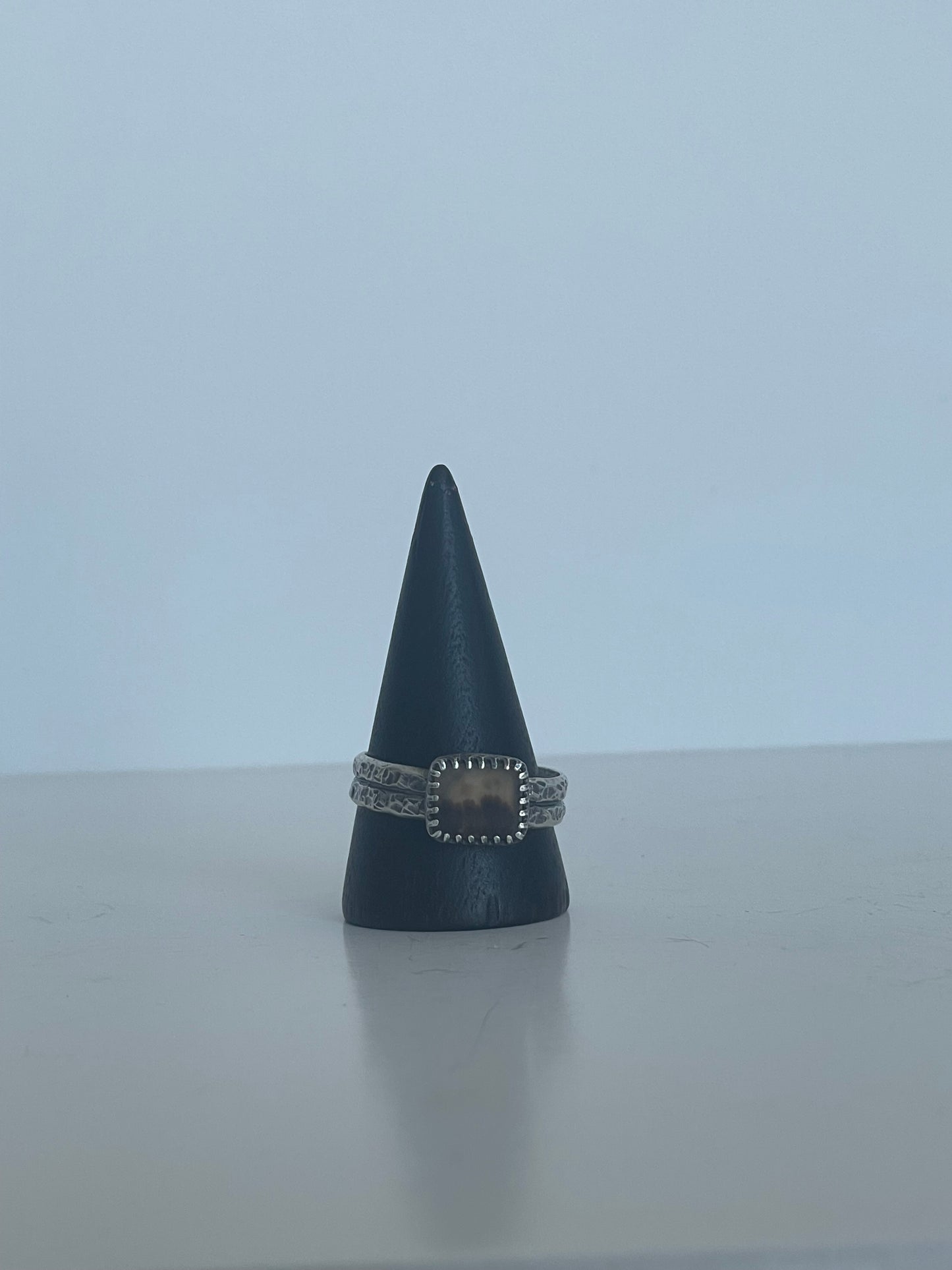 Dendritic Agte and Sterling Ring - US 11