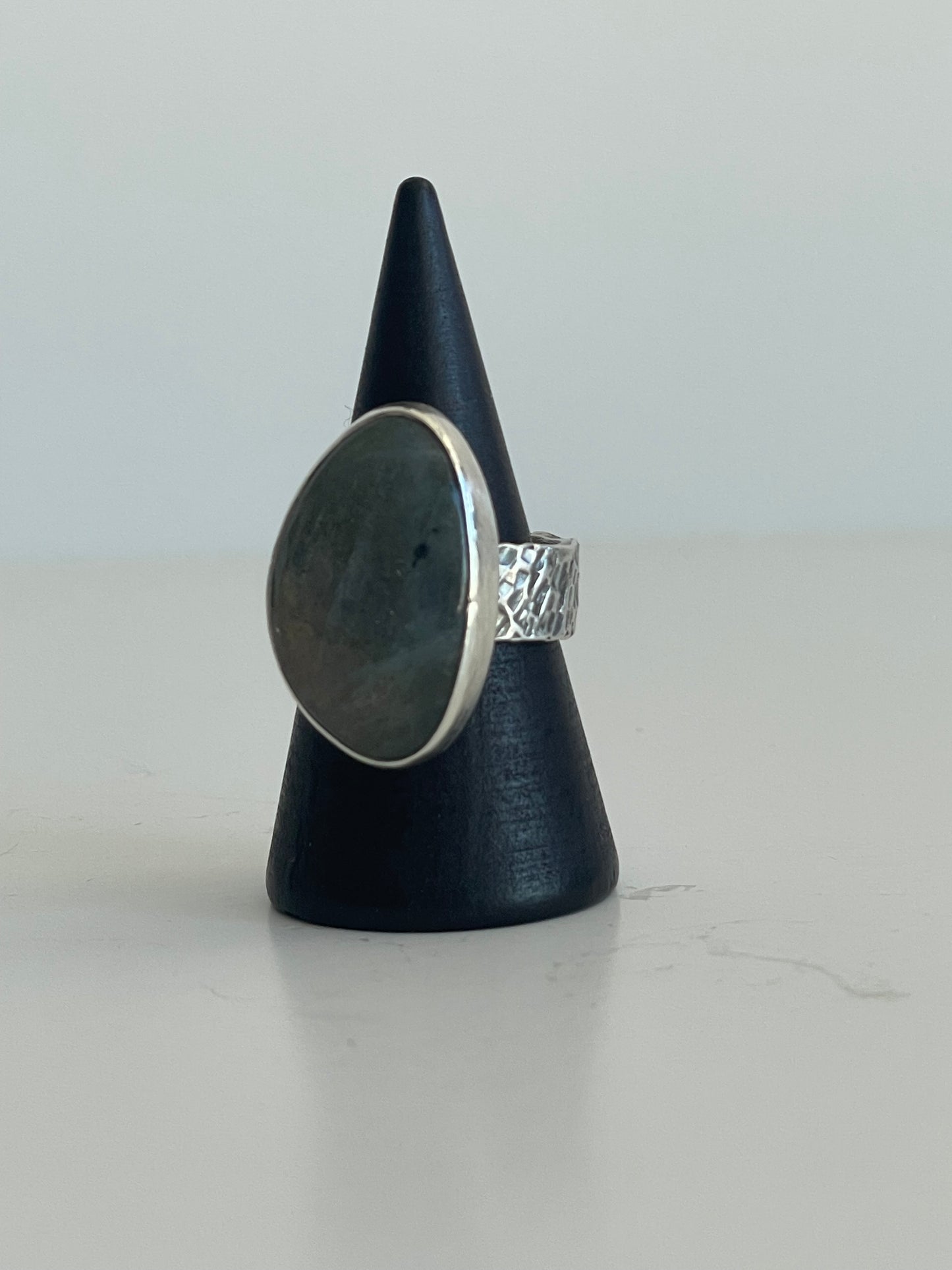 Labradorite and Sterling Ring - US 6