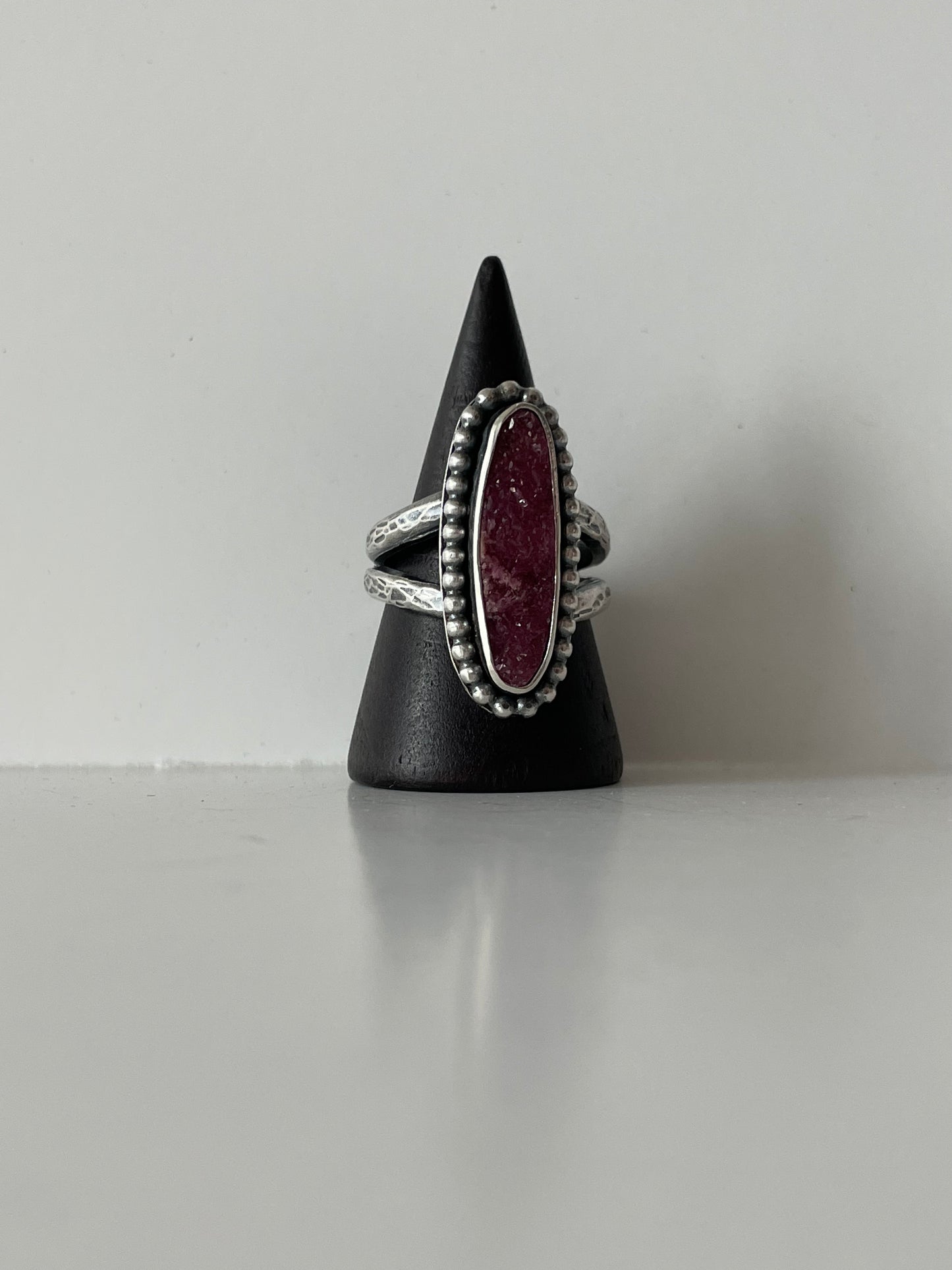 Cobalto Calcite and Sterling Ring - US 8