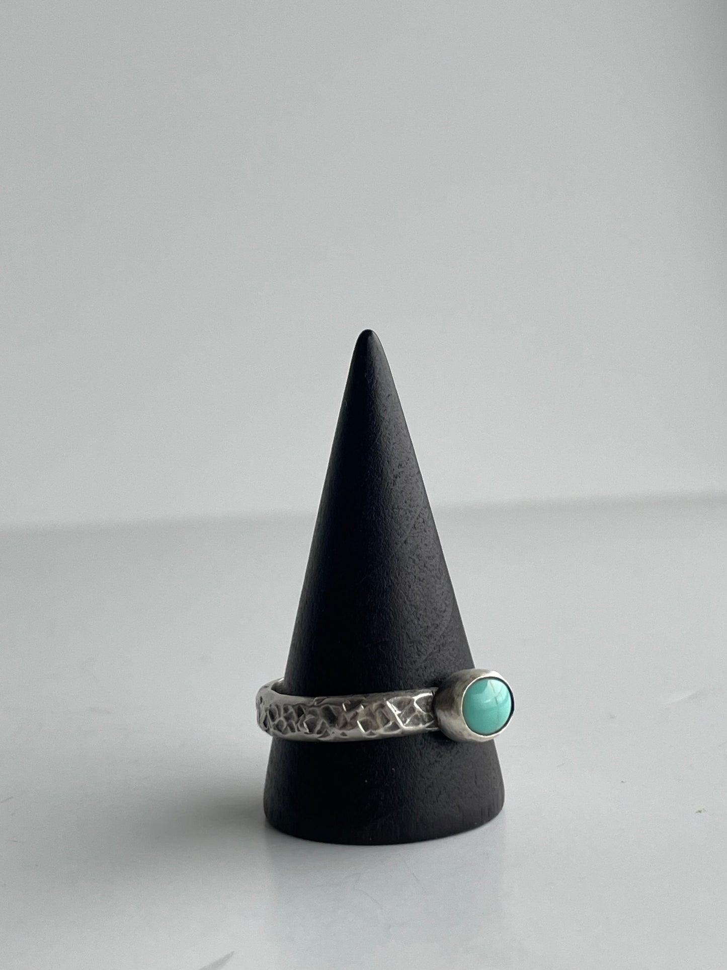 Turquoise and Sterling Ring - US 12