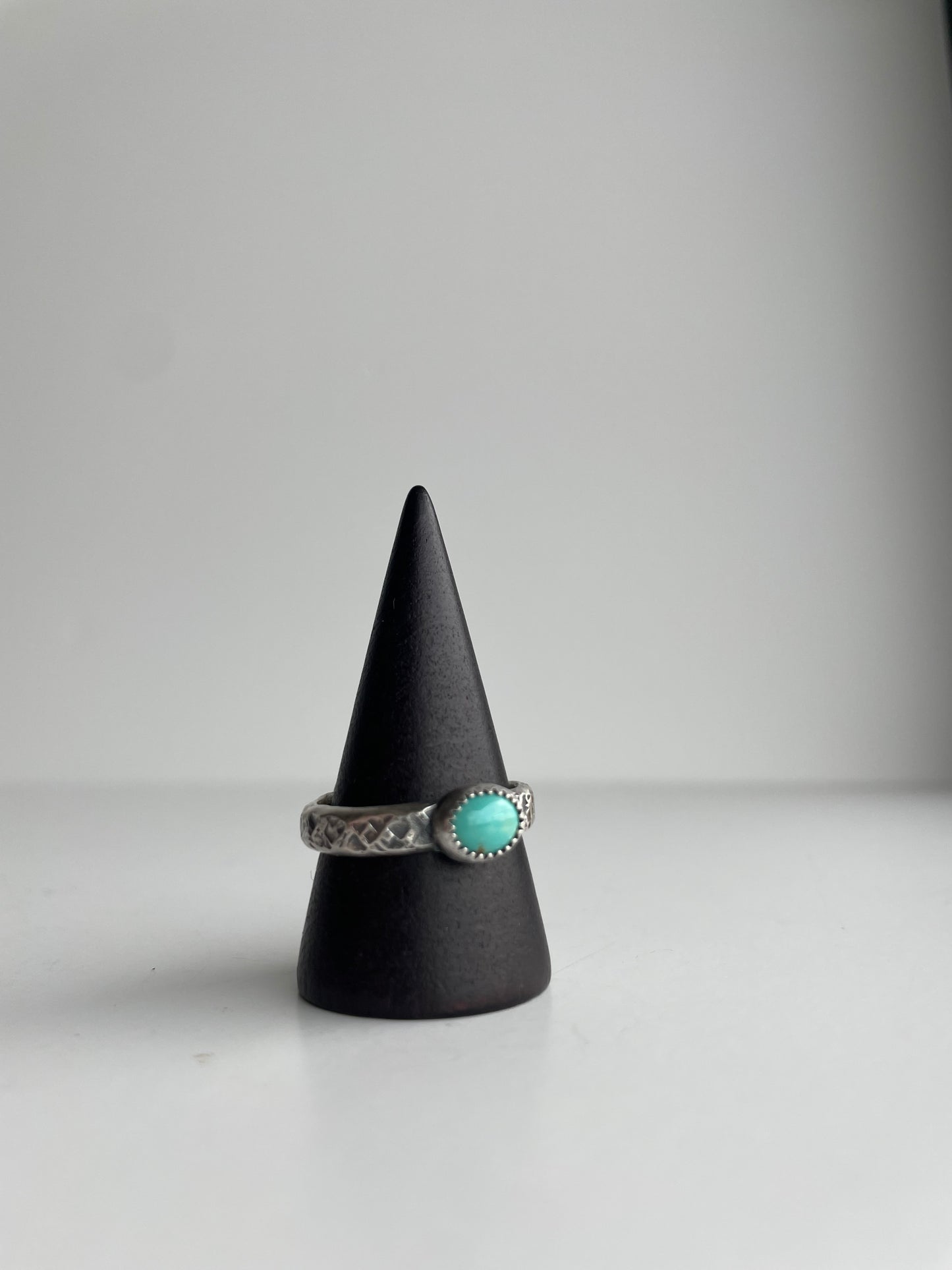 Turquoise and Sterling Ring - US 9.5