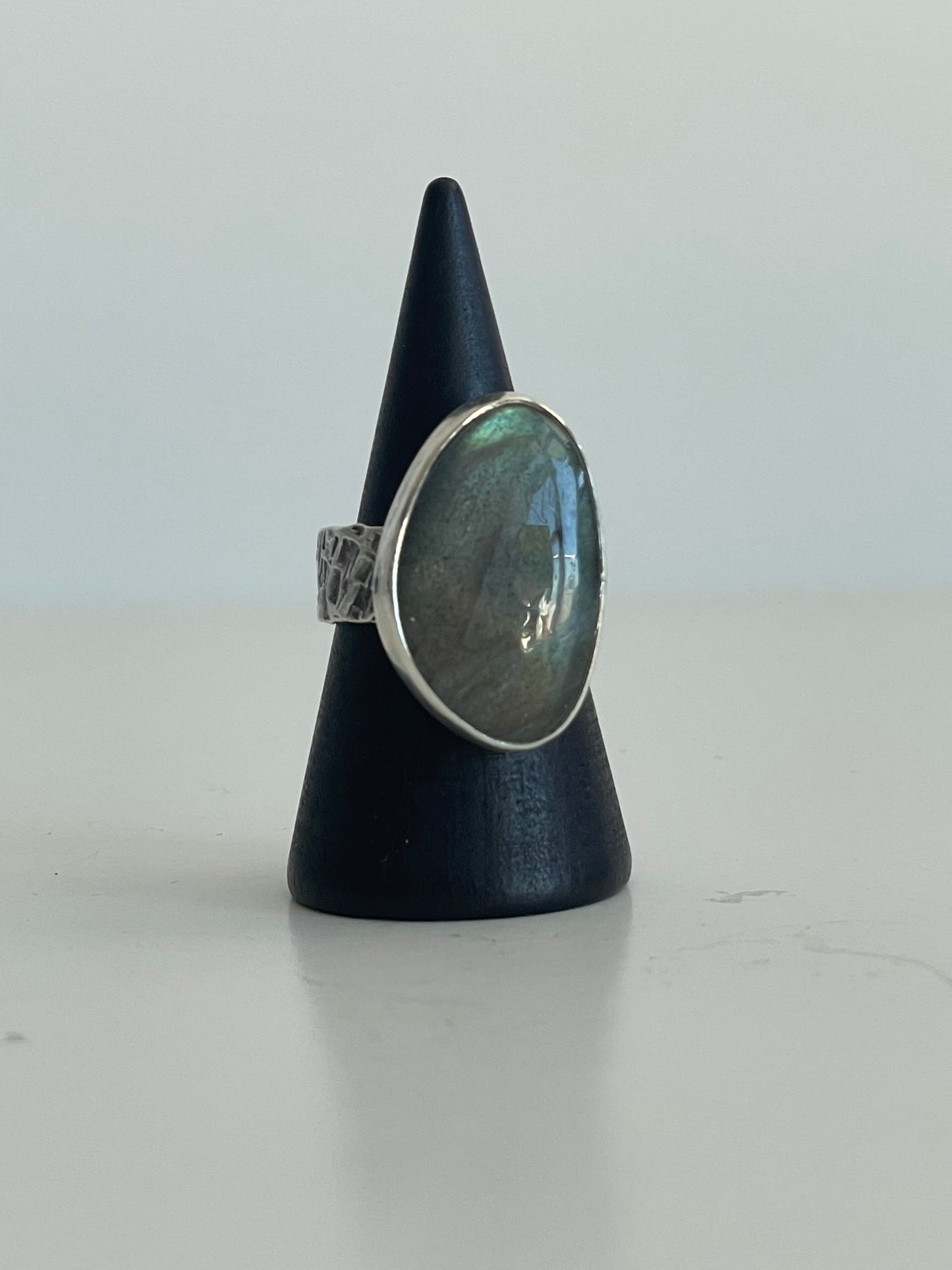 Labradorite and Sterling Ring - US 6