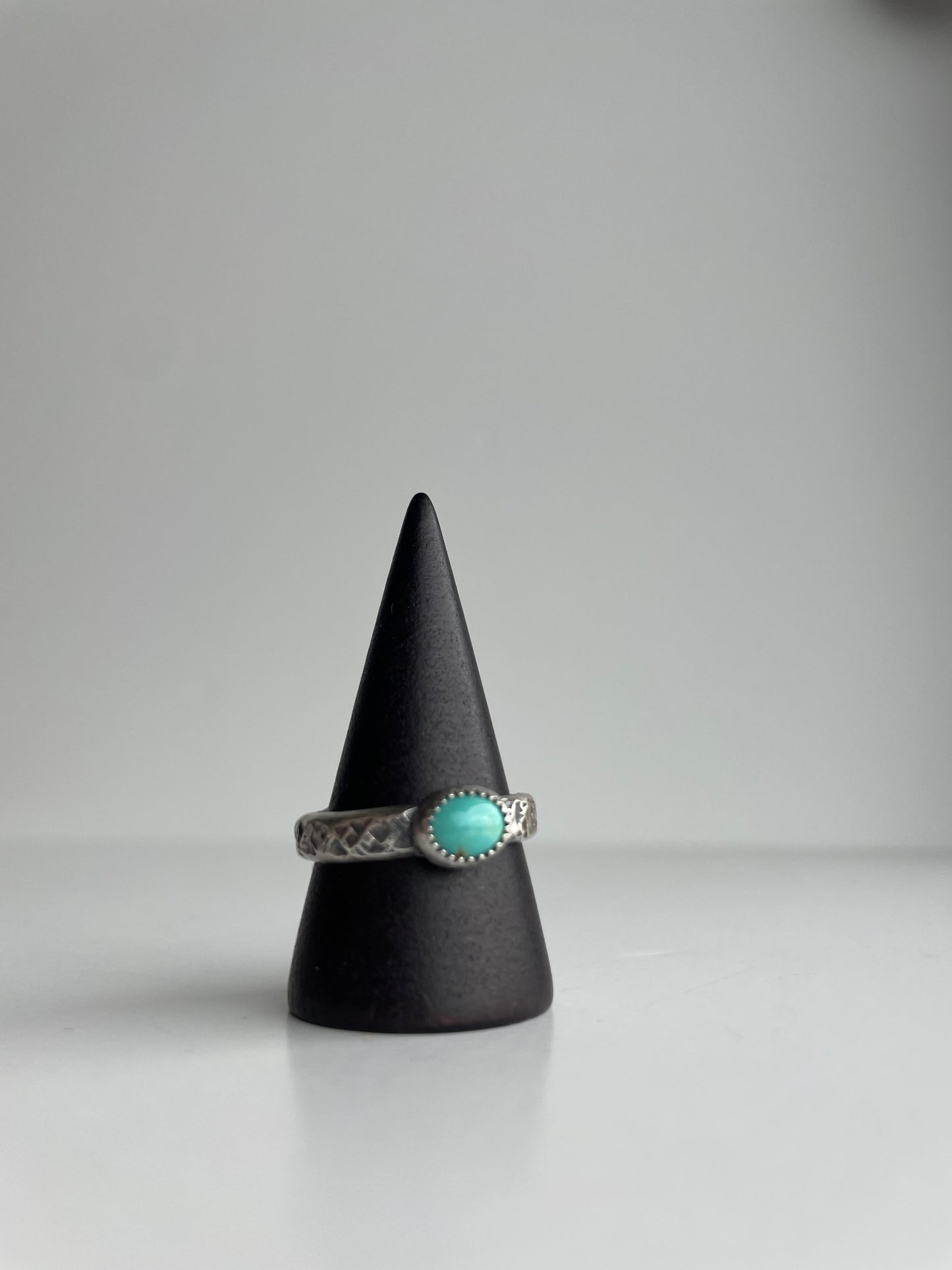 Turquoise and Sterling Ring - US 9.5