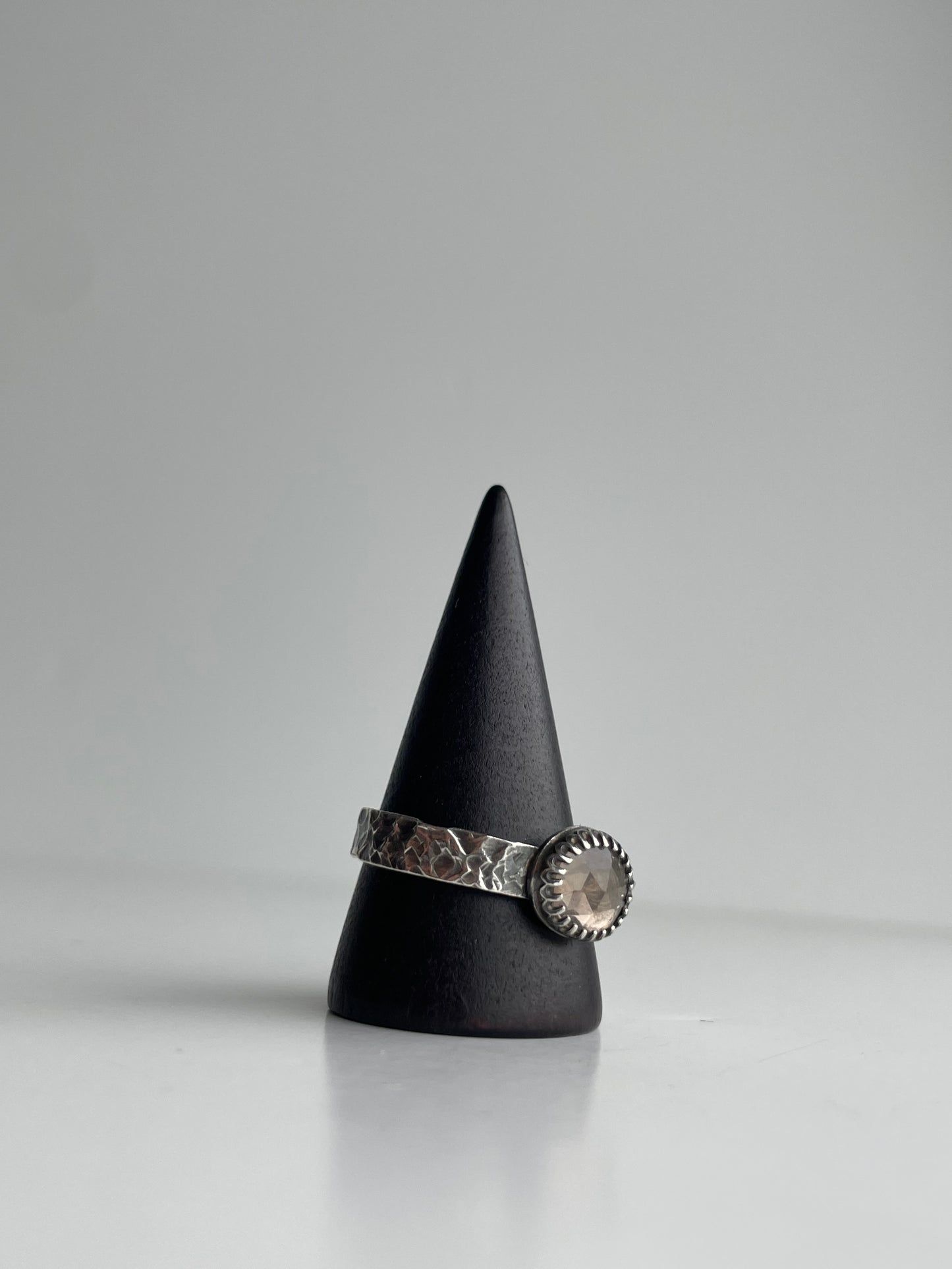 Smoky Quartz and Sterling Ring - US 10