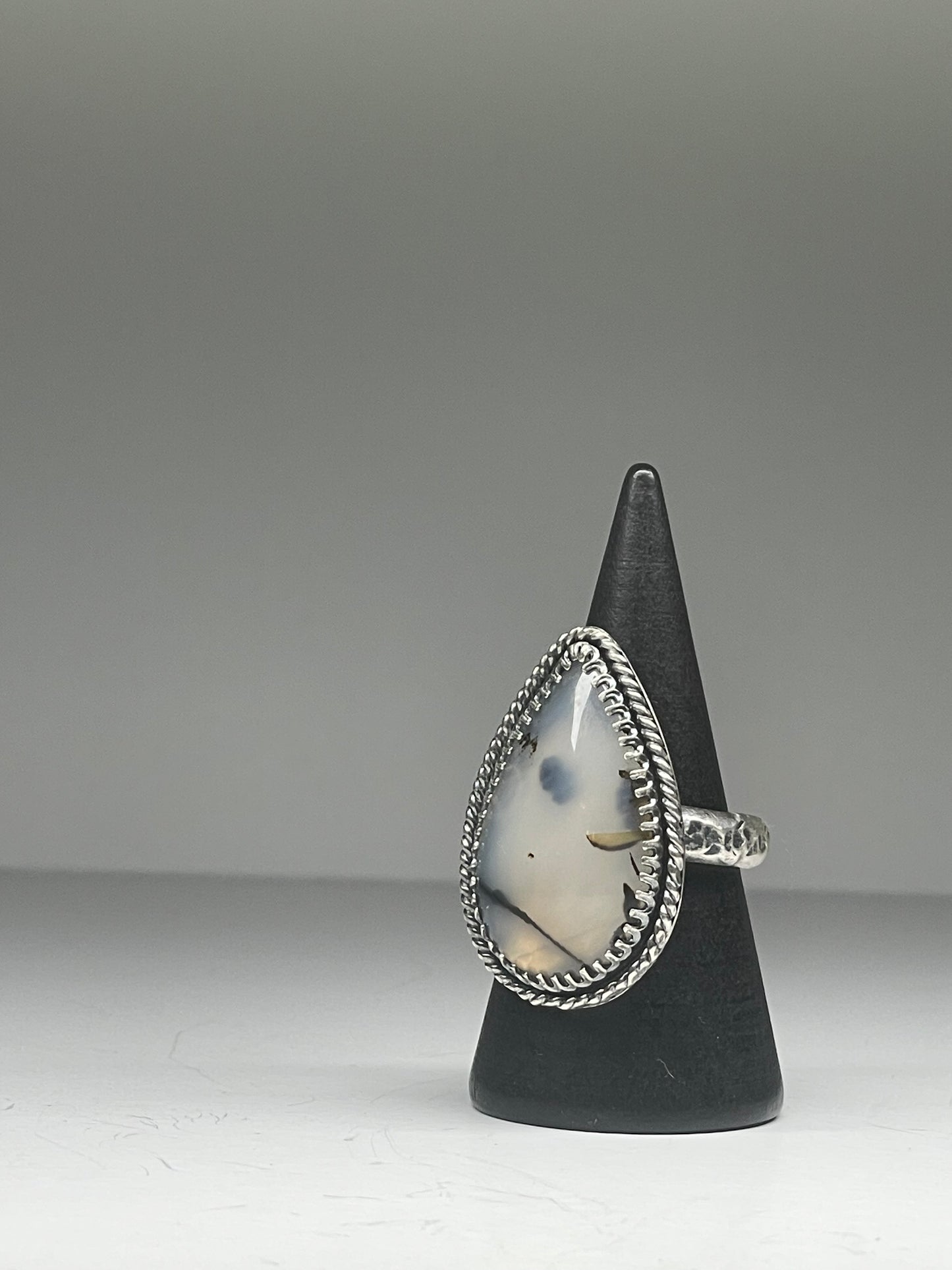 Montana Agate and Sterling Ring - US 6