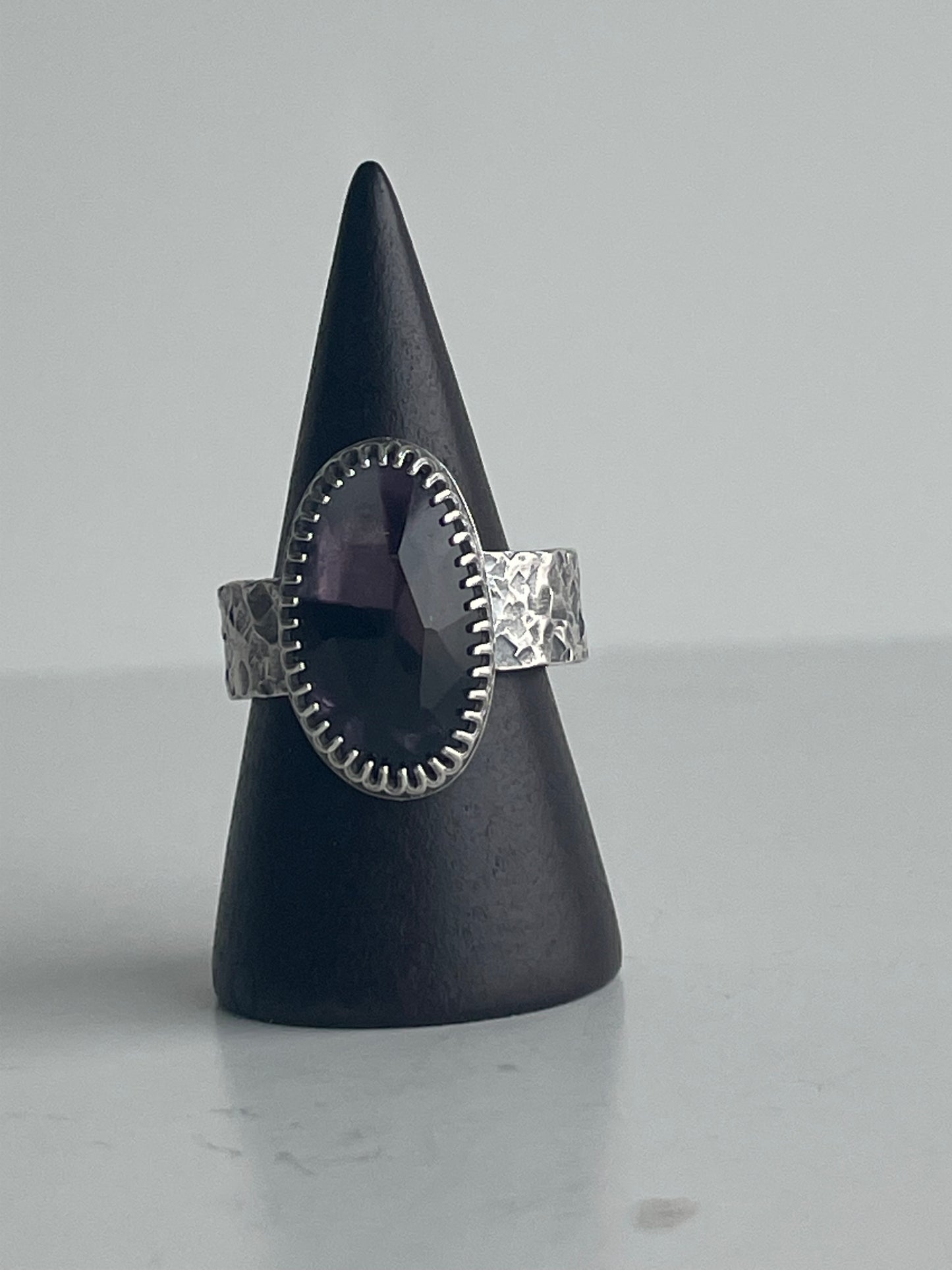 Atomic Amethyst and Sterling Ring - US 8