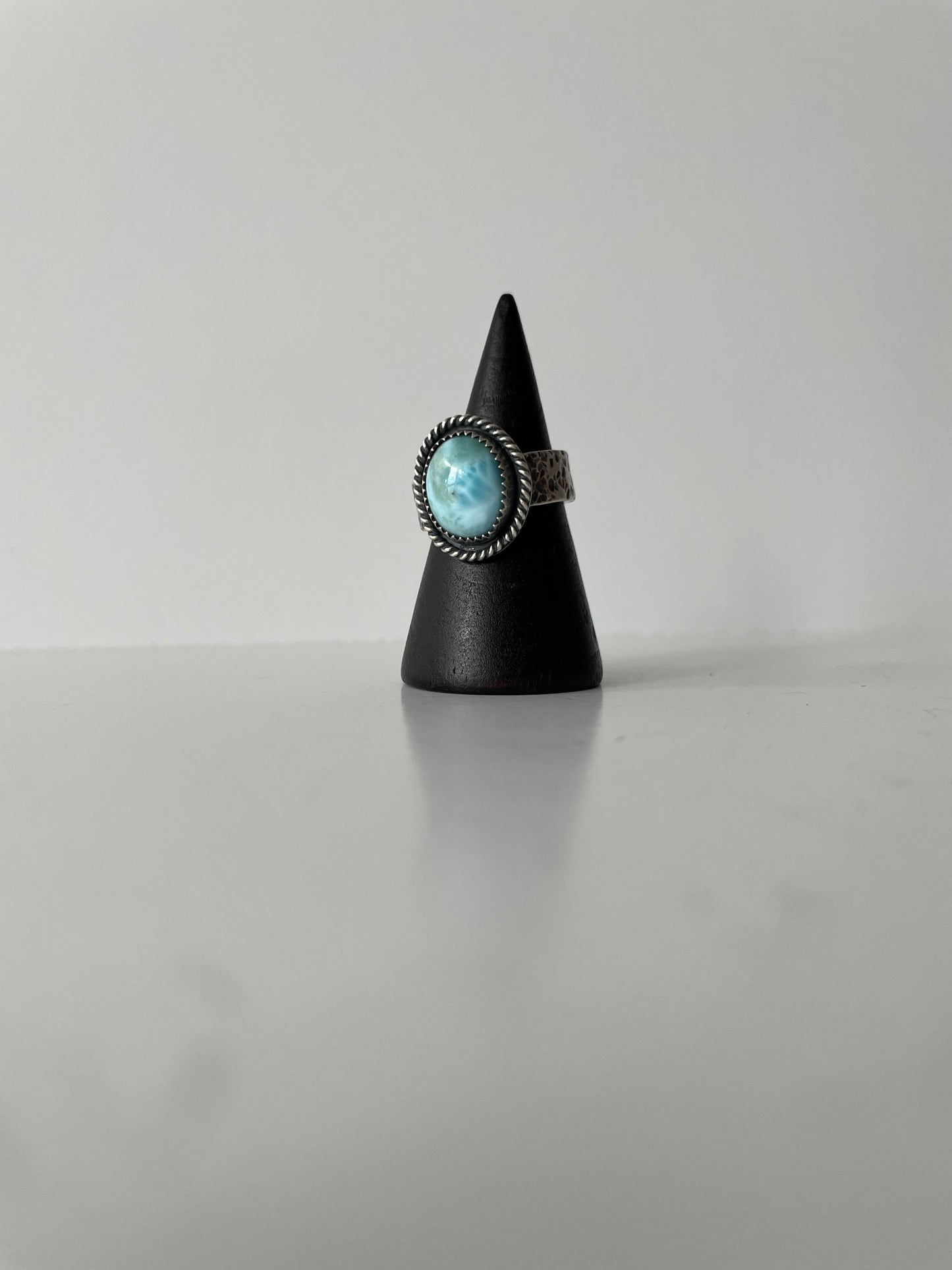 Larimar and Sterling Ring - US 6