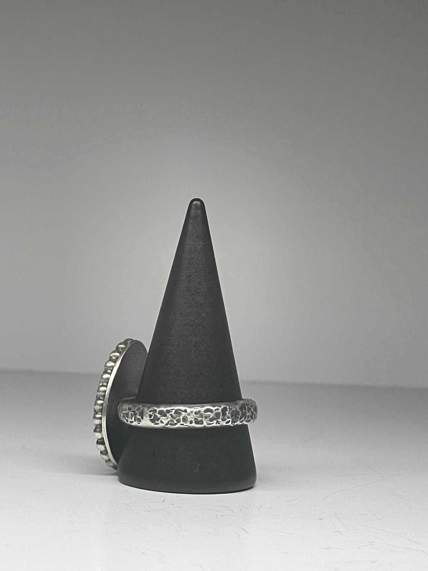 Ammolite and Sterling Ring - US 11