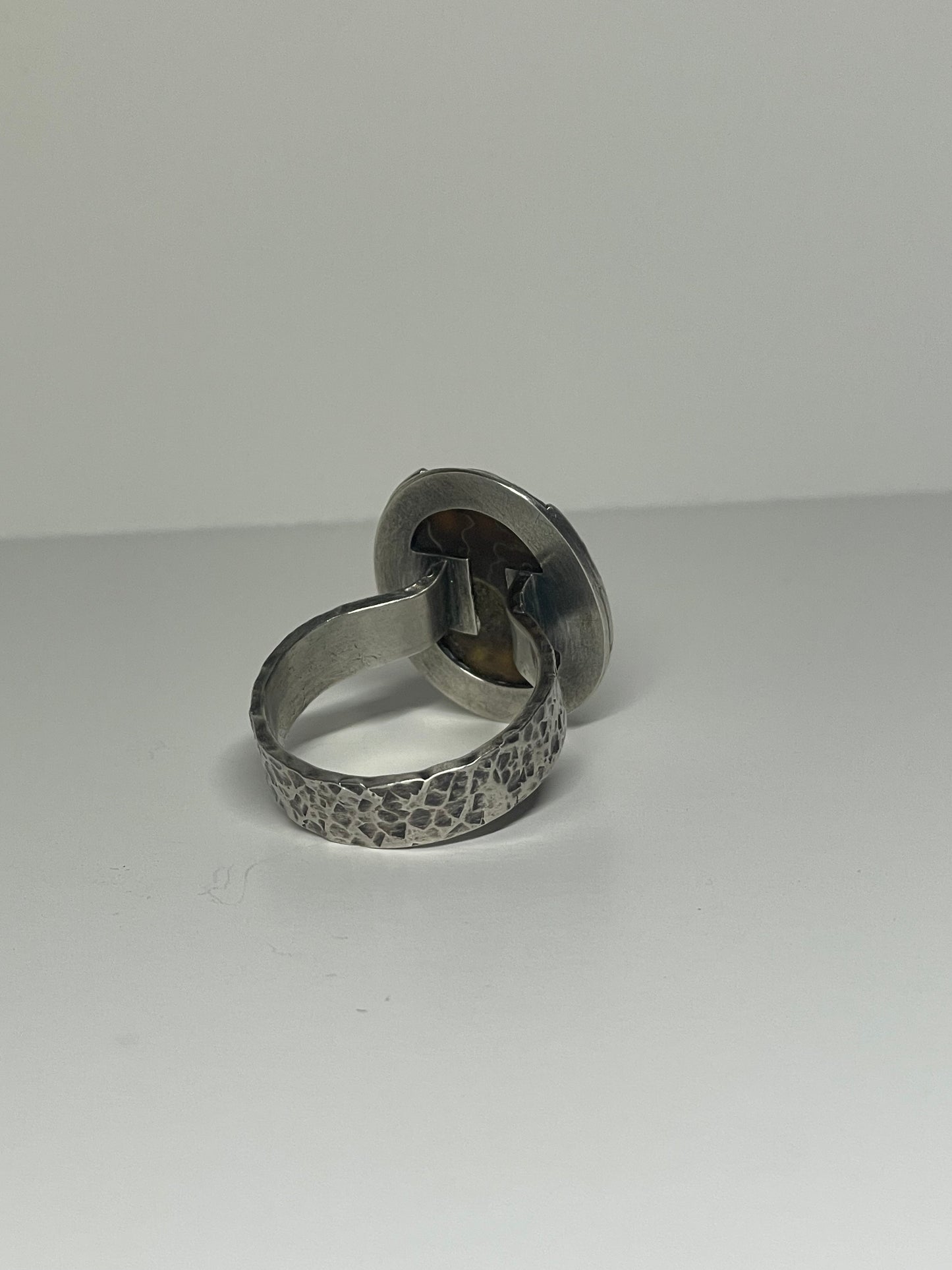 Ammonite and Sterling Ring - US 11