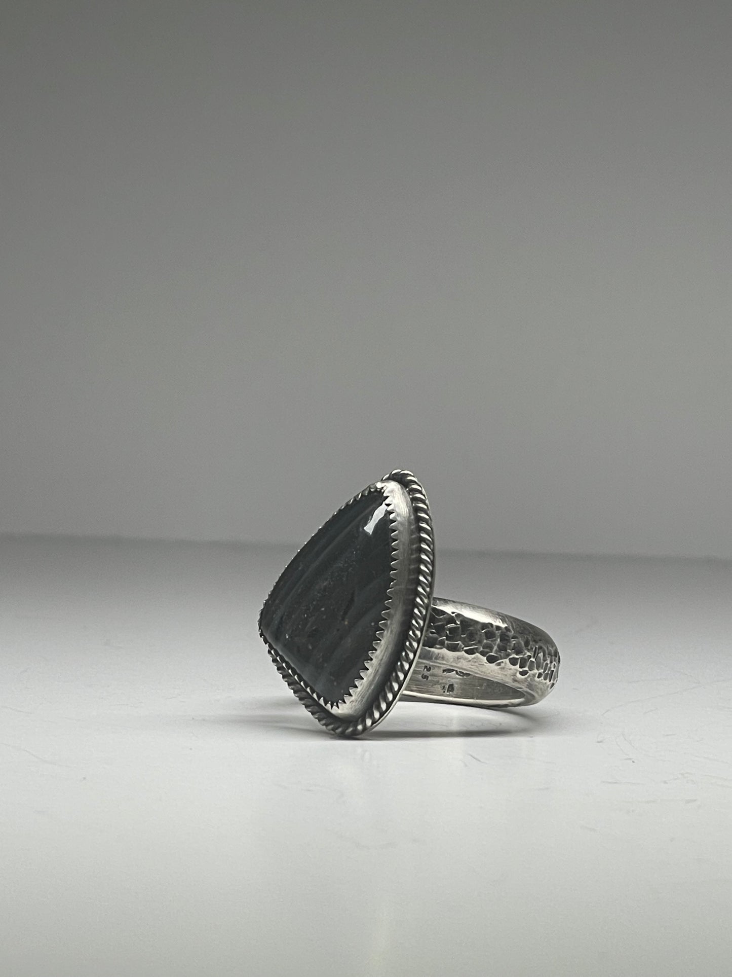 Labradorite and Sterling Ring - US 12