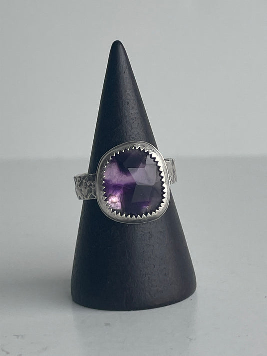 Atomic Amethyst and Sterling Ring - US 6