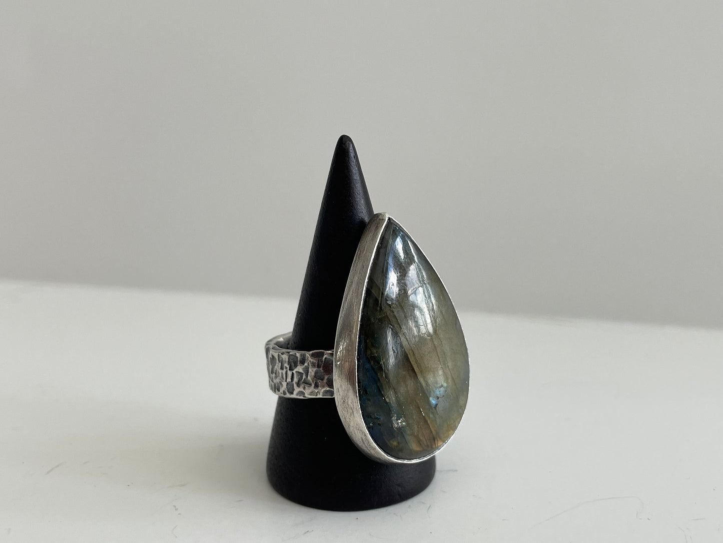 Labradorite and Sterling Ring - US 8.75