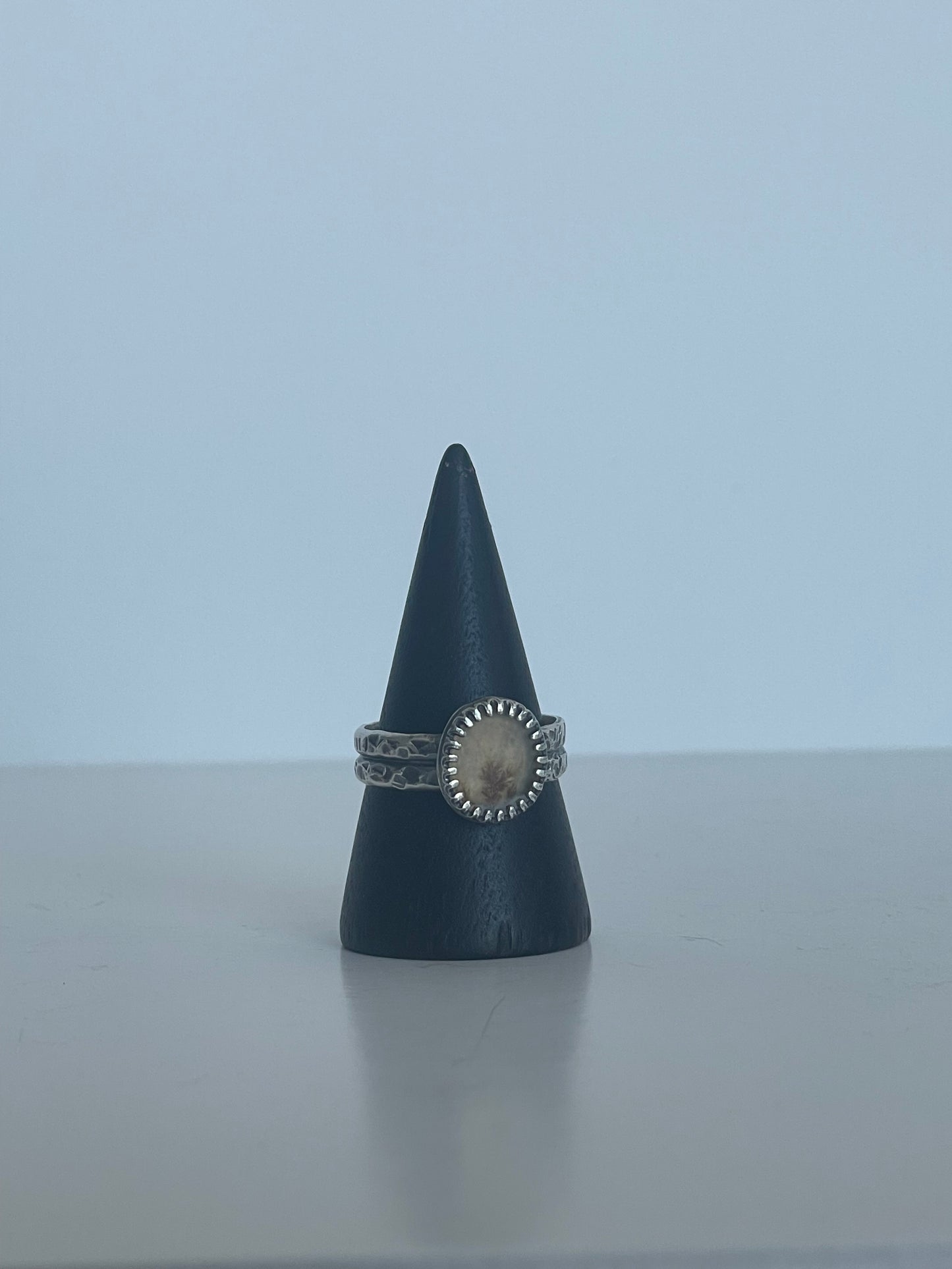 Dendritic Agte and Sterling Ring - US 8