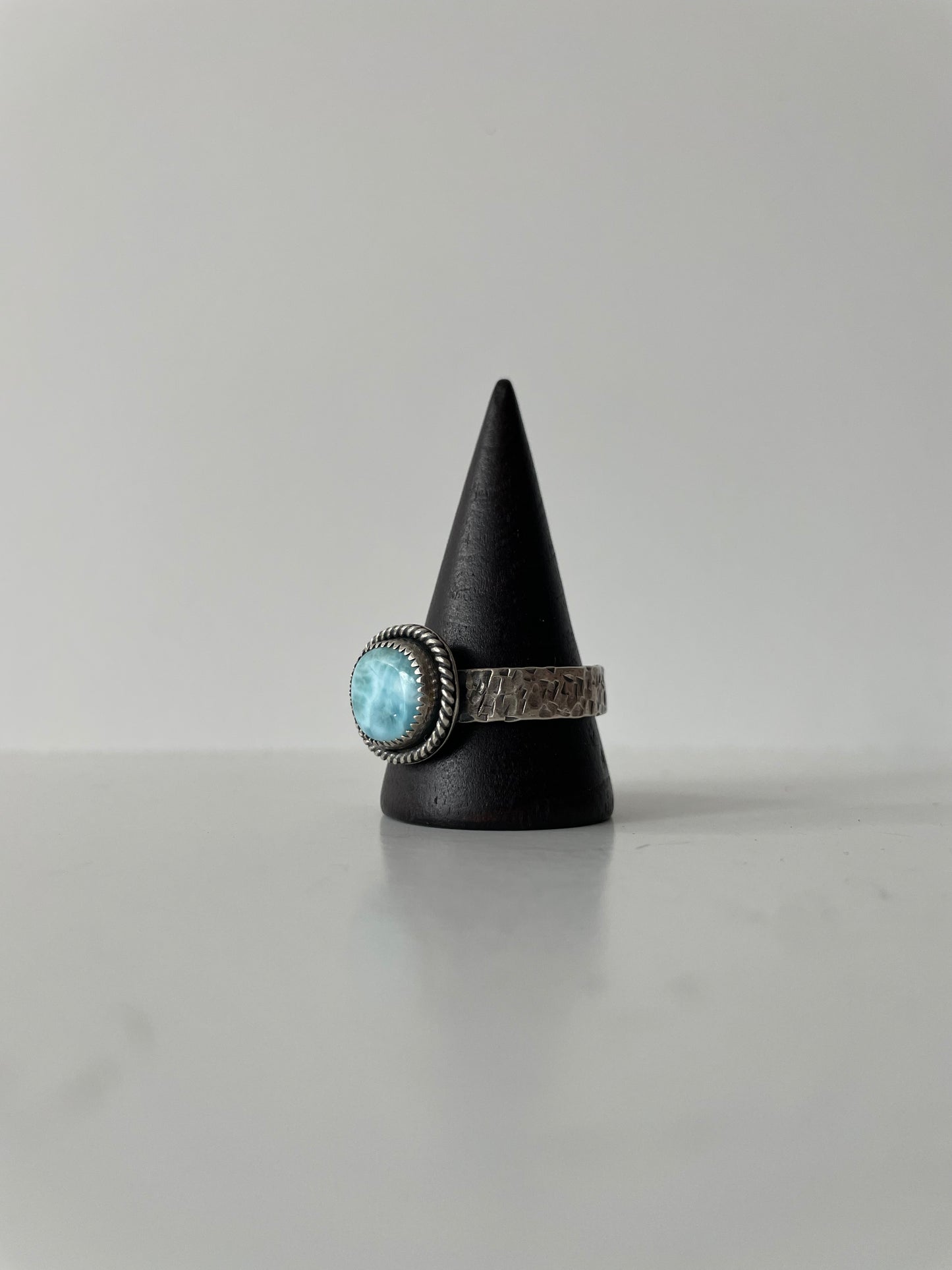 Larimar and Sterling Ring - US 12