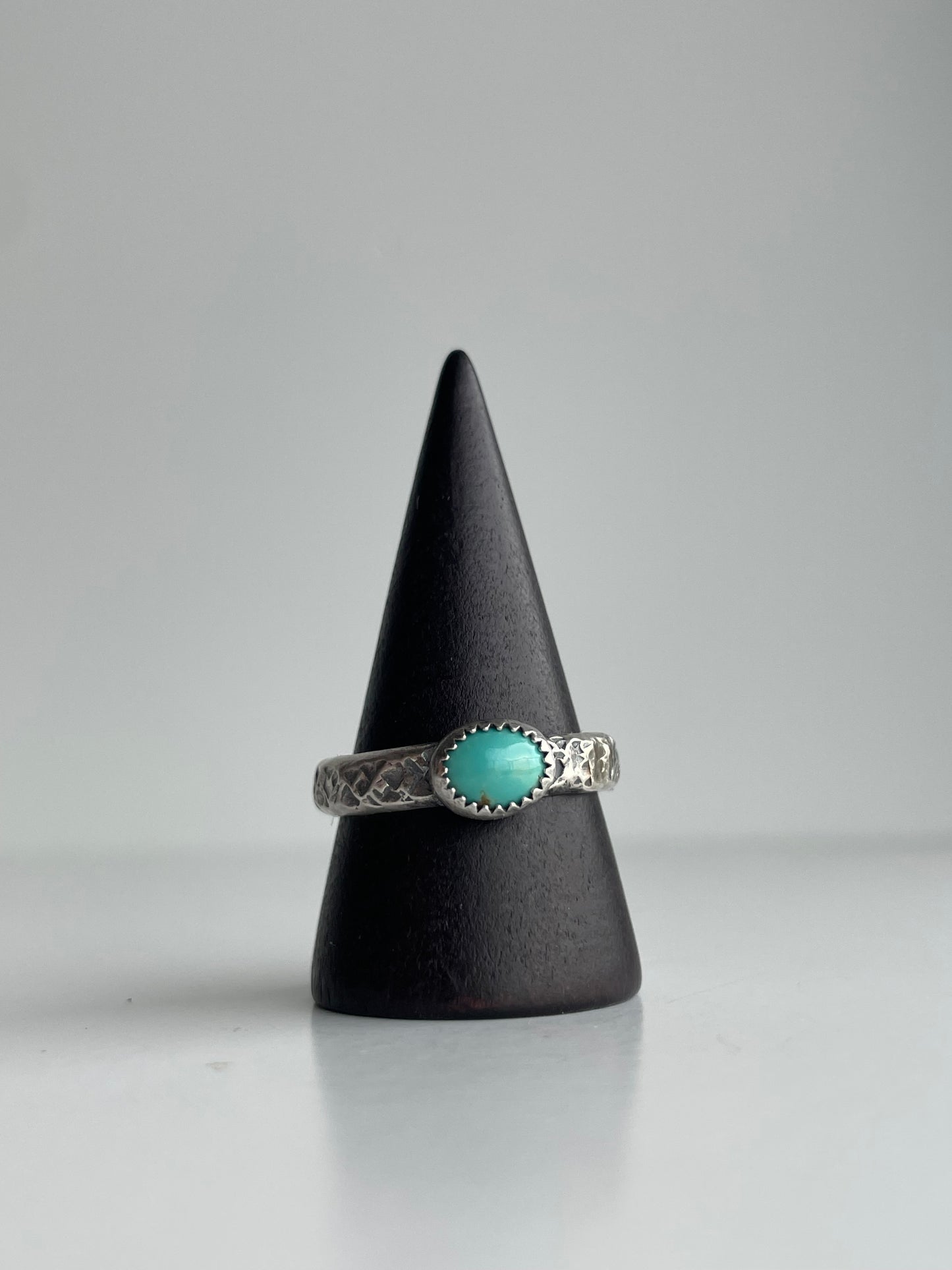 Turquoise and Sterling Ring - US 9.5