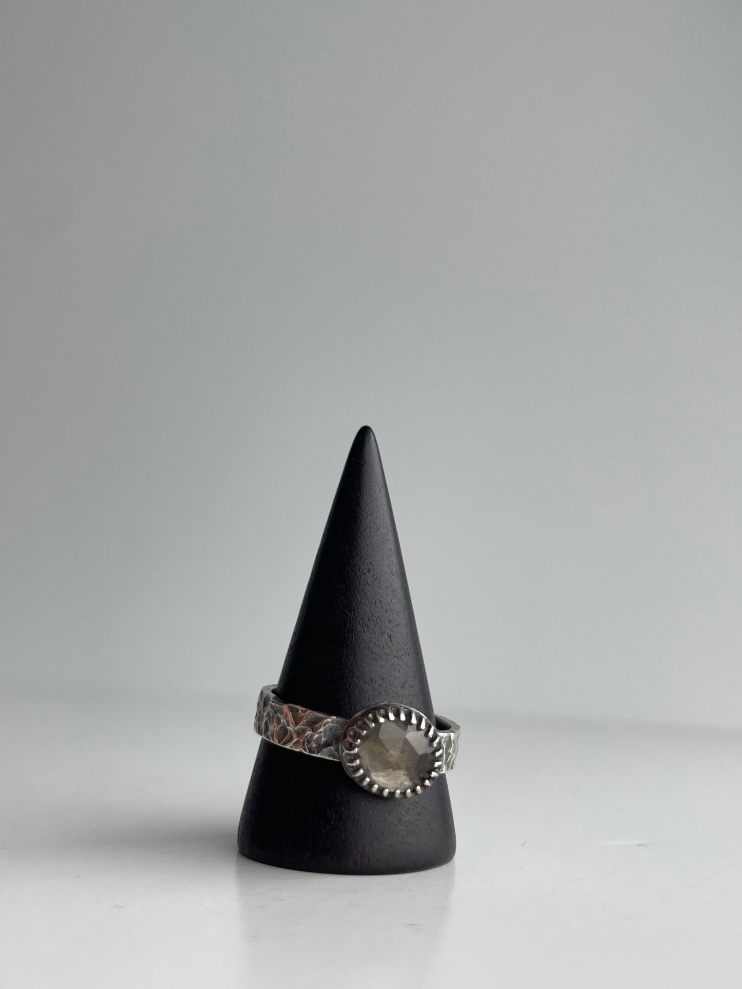 Smoky Quartz and Sterling Ring - US 10