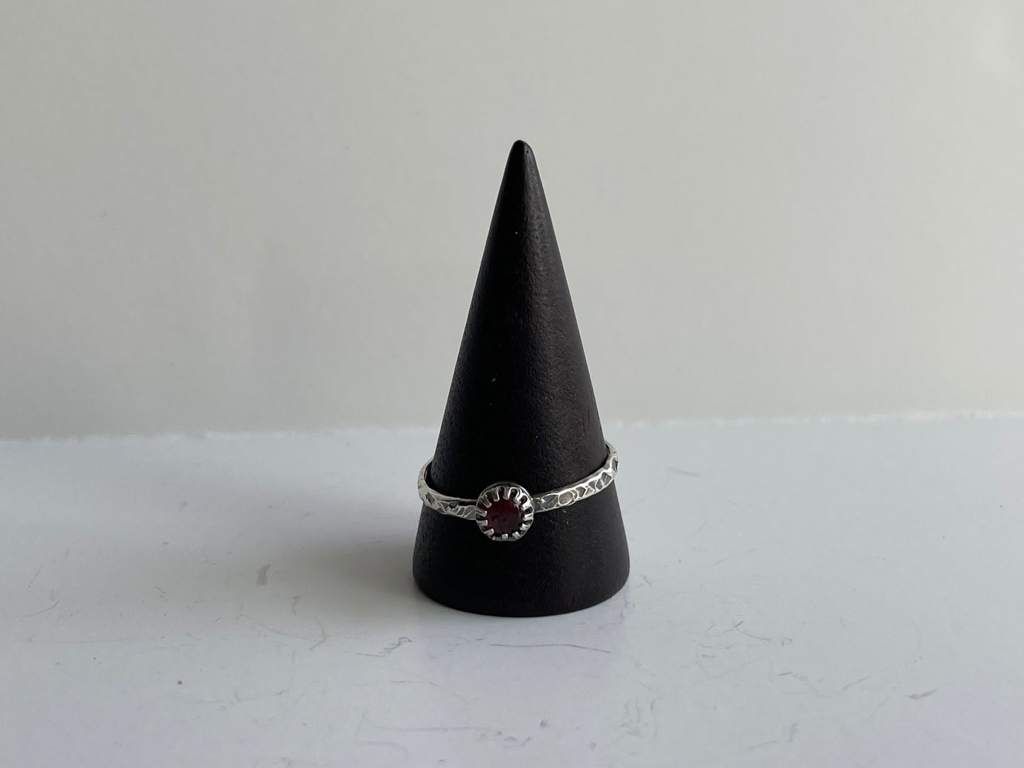 Tourmaline and Sterling Ring - US 10.5