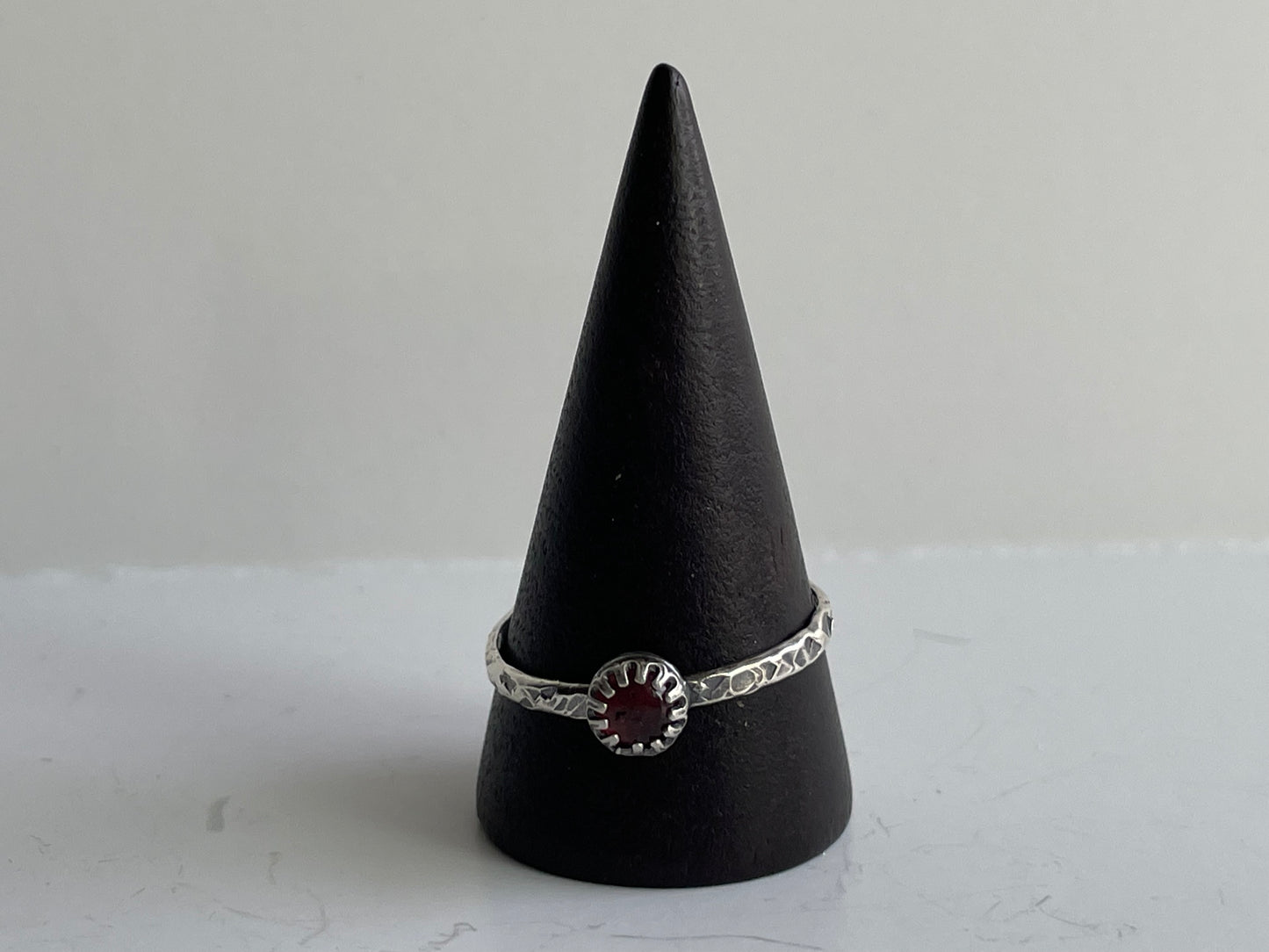 Tourmaline and Sterling Ring - US 10.5