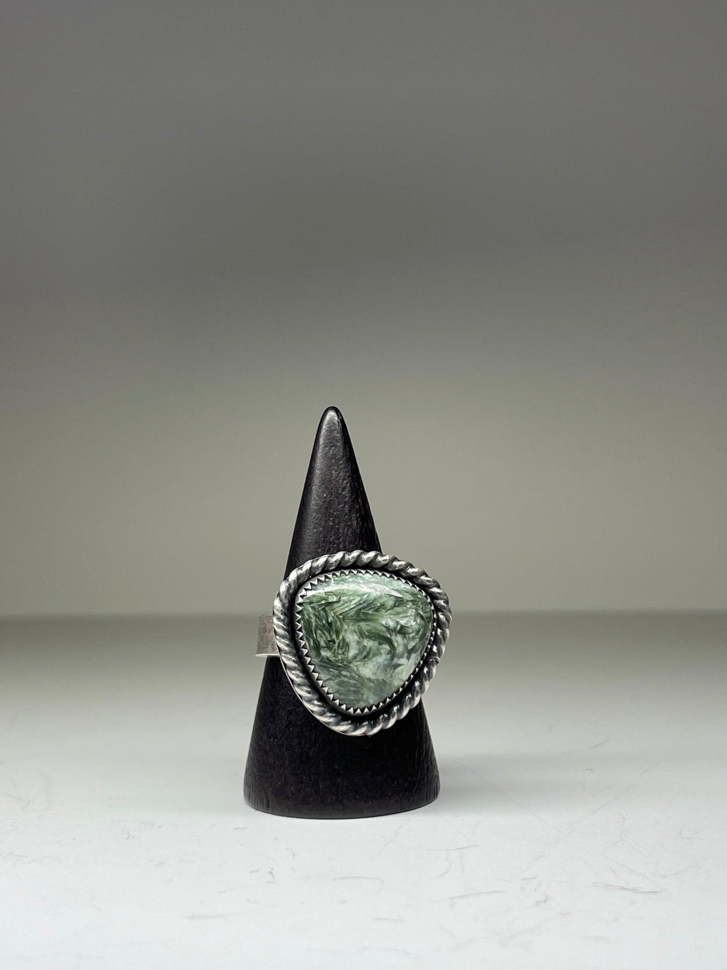 Seraphinite and Sterling Ring - US 8