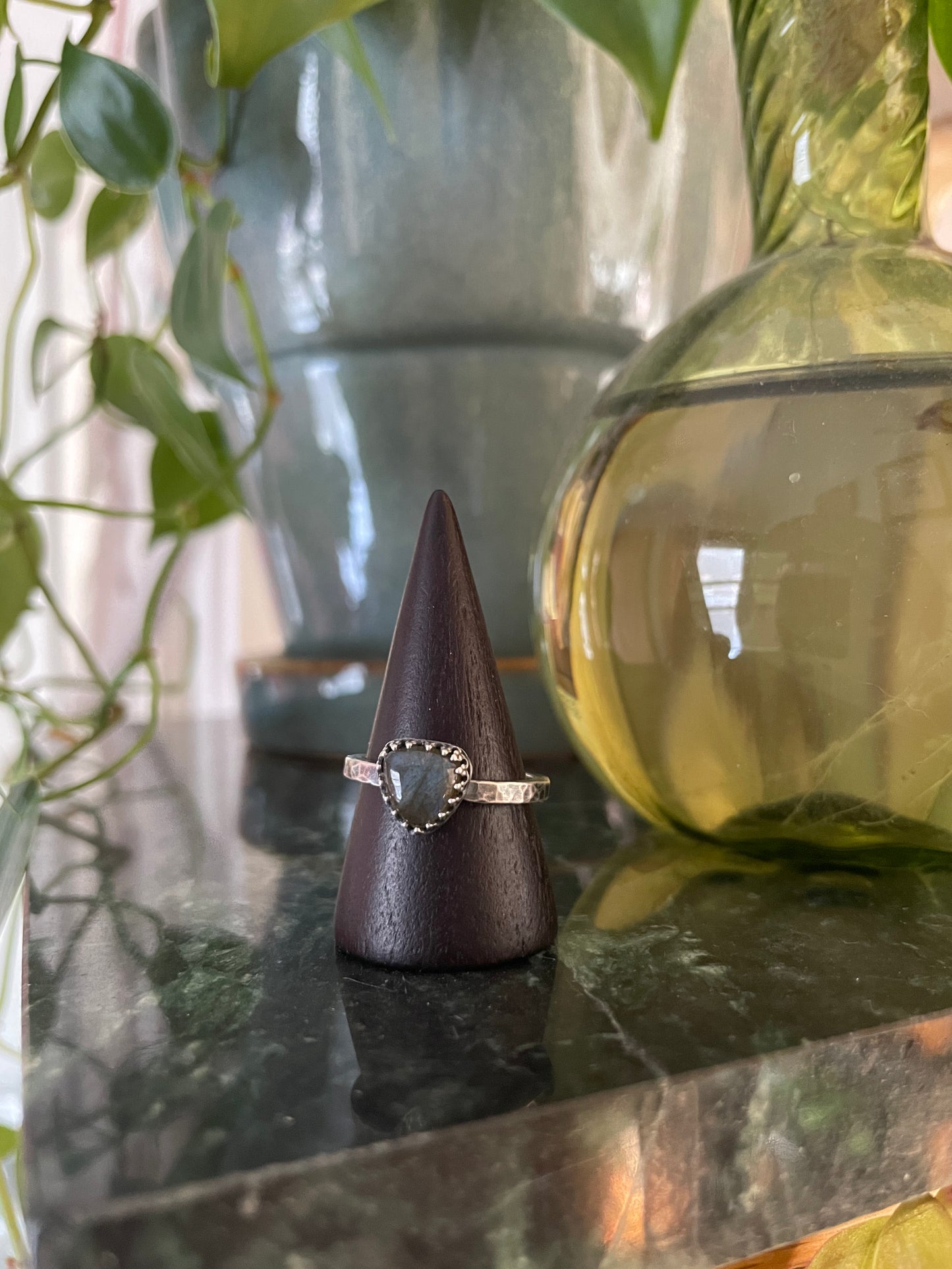 Labradorite and Sterling Ring - US 8